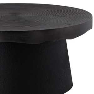 Compre Ahora Mesa de Centro Redonda Moderna con Diseño en Espiral, Muebles Minimalistas Hechos a Mano para Sala de Estar, Acabado Negro - Product Image 4