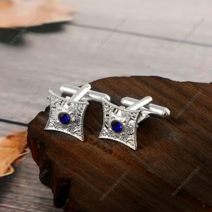 Zircon Brass <b>Cufflinks</b> Gold Tone Silver Plated Formal Shirt Accessory Luxury <b>Mens</b> Designer Jewelry Anniversary Party Wedding Set - Product Image 4