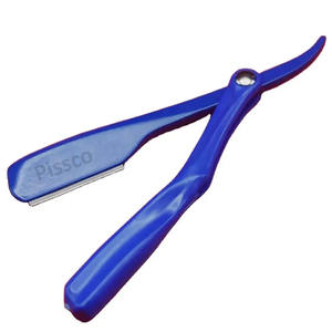 มีดโกนหนวดแบบตรง พับได้ ทำจากสแตนเลส พร้อมใบมีดเปลี่ยนได้ - Product Image 3