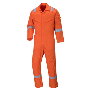 <b>Men's</b> Navy Blue <b>Work</b> Coverall Long Sleeve Reflective Cotton Utility <b>Overalls</b> - Product Image 3