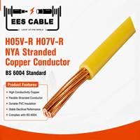 Câble de construction en cuivre toronné isolé en PVC H05V-R H07V-R NYA, conforme à la norme BS 6004 pour le câblage domestique