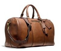 Bolsa de Viaje de Cuero Vintage de Lujo, con Patrón de Letras, Correa Ajustable, Cierre de Cremallera, 20-35L, Color Personalizado
