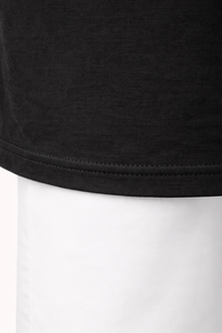 T-shirt col rond en coton tricoté respirant uni personnalisé avec logo, prix d'usine, OEM, vente en gros, export - Product Image 2