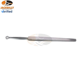 เครื่องมือขูดหูสแตนเลสสตีลแบบมืออาชีพ JACKBILLY ขนาด 6 มม. รุ่น Fox Dermal Curettes แบบปลายตรงคม สำหรับหูและจมูก - Product Image 6