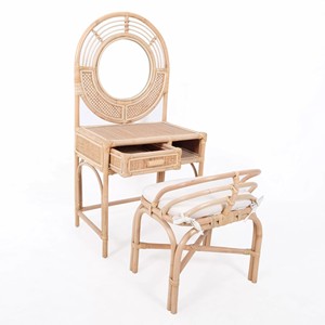 Children rattan vanity best price makeup vanities for sale kid <b>dressing</b> <b>table</b> <b>make</b> <b>up</b> <b>tables</b> - Product Image 2