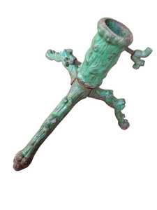 Antique Art Nouveau Christmas <b>Tree</b> <b>Stand</b>, Iron Metal Holder - Product Image 3
