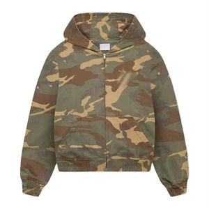 Wash Heavy Work <b>Jacket</b> Zip Up Hood Vintage <b>Worker</b> Custom <b>Jacket</b> High Quality Embroidery Work <b>Jacket</b> For Men - Product Image 1