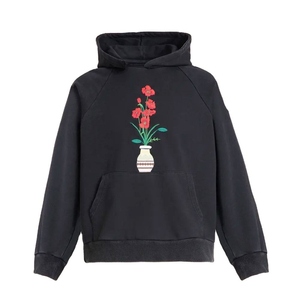 เสื้อฮู้ดดี้วินเทจทรงโอเวอร์ไซส์ยี่ห้อ OTTOMAN CARPORATION ล้างสีแบบแอซิดวอช สำหรับผู้ชาย สไตล์เรโทร เรียบง่าย ผ้าฟลีซแบบดิสเทรส สตรีทแวร์ สามารถสั่งทำได้ - Product Image 1