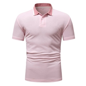 Chemises d'été à manches courtes pour hommes, Logo personnalisé brodé, Polo en Spandex, coton, taille Plus, pour sport de Golf, - Product Image 2