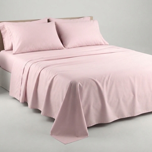 Misty Rose Satin Set Bedding Set T-250 Satin 100% Cotton Solid Woven Breathable All-Season Simple Style Home Use - Product Image 2