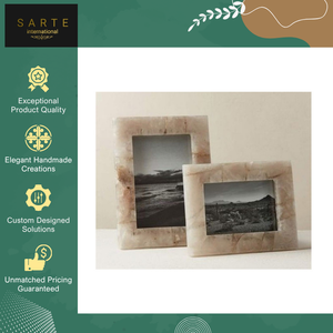 High Quality Bulk Supply Customizable Home Decor Natural Stone Handmade Rose Quartz Agate <b>Photo</b> <b>Frame</b> for Picture Display - Product Image 4