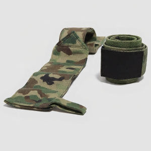 Muñequeras Elásticas de Algodón para Fitness, Soporte para Levantamiento de Pesas y Dominadas, Muñequeras de Camuflaje para Ejercicio - Product Image 1