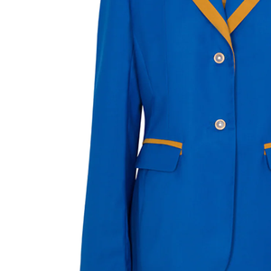 Blazer Unisexe Personnalisé Style Universitaire, Bleu et Or, Logo Brodé, Doublure en Polyester, Imprimé, Fabrication en Usine - Product Image 2