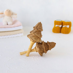 Top qualité moins cher rotin hochet cloche shaker bébé musique jouets en gros hochets en bois meilleure vente pépinière jouet - Product Image 5