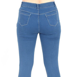 Loose Extra Wide Leg Half Bottom Special Bleach Effect Women's Jeans Denim Jeans <b>Pants</b> for <b>Ladies</b> OEM Service wholesale - Product Image 6