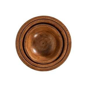 Finished Carving Design Wooden Bowl Minimalist Design Uncoated Wood Craft For Food Serving Home Decor Acacia Wood Bowls - Product Image 6