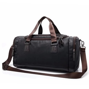 Sac de sport de luxe en cuir portable de haute qualité avec logo personnalisé, sac de voyage léger et durable, grand sac de voyage - Product Image 4