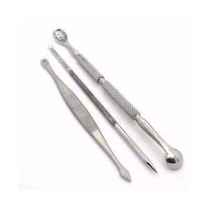 Extractor de Puntos Negros, Extractor de Comedones, Removedor de Espinillas, Cuidado de la Piel, Instrumentos de Acero Inoxidable Alemán de Alta Calidad, Juego de 3 Piezas - Product Image 1