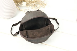 Convertible Shoulder Genuine Leather Mini Case <b>Laptop</b> <b>Backpack</b> Purse Small Real Leather Daypack <b>Women</b> Travel Rucksack LMBP-0037C - Product Image 3