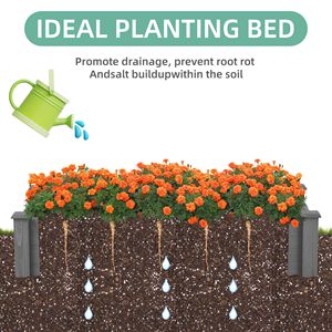 Large Outdoor 96x28x10 Over Ground Raised Garden Bed Tool-Free Assembly <b>Long</b> Planter <b>Box</b> for Outdoor Garden Buildings - Product Image 4