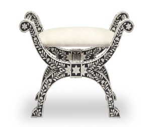ILAHI's Bone Inlay <b>Table</b> Modern Design Agate Detailing <b>Storage</b> Portable Home Furniture - Product Image 4