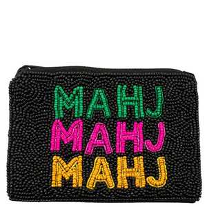 Handmade Beaded Coin Purse with Cute Bear in Hat and Scarf Beaded Animal Design <b>Pouch</b> - Product Image 3