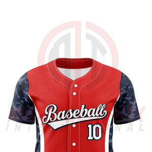 Camiseta de Béisbol a Rayas con Número de Equipo y Diseño Impreso Personalizado, Camisetas de Béisbol con Transferencia Térmica Impresas Personalizadas al por Mayor - Product Image 4