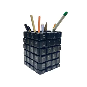 Porte-stylo créatif en forme de touches de clavier, organisateur de clés d'ordinateur recyclé, boîte de rangement de papeterie de bureau, décoration de bureau écologique - Product Image 1