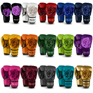 Gants de boxe personnalisés imprimés à l'écran, pour entraînement professionnel, Muay Thai, Kickboxing, Sparring, en cuir PU, pour entraînement intensif et fitness - Product Image 1