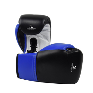 Gants de boxe en cuir véritable avec logo personnalisé, design respirant, sangle de poignet réglable pour l'entraînement et le sparring 2026 - Product Image 1
