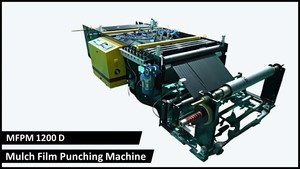 Máquina Perforadora de Película de Mulch Totalmente Automática de Alta Resistencia MFPM 1200 D con Motor, Caja de Engranajes, Rodamiento, 6KW, Capacidad de 50-60m/min, Control Remoto - Product Image 2