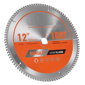 Lama per Sega Circolare da 12 Pollici con 100 Denti in Lega TCT Affilati, Attacco da 1 Pollice per Taglio di Alluminio a Finitura Fine - Product Image 1