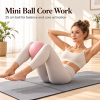 Kit d'entraînement à domicile personnalisé imprimé : Pilates, Yoga avec tapis, ballon de stabilité, blocs, bandes de résistance, haltères pour la gym