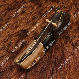 มีดพับดามัสกัส OEM ขายส่ง - มีดพกทำมือ ใบมีดคมกริบ ปลายใบมีดแบบคลิป สำหรับล่าสัตว์และตั้งแคมป์ พร้อมปลอก - Product Image 2