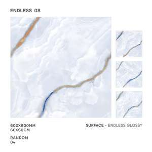 Vistaar Angelo Mist 24x24 Glossy Glazed Double Loading Polished Porcelain Floor Tiles Low Price 2x2 600x600mm Sizes Available - Product Image 5