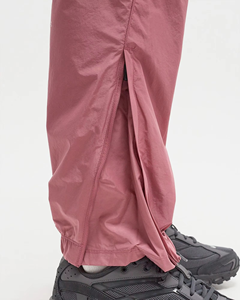 Ensemble de survêtement rose pour homme, coupe droite, col montant zippé, couleur unie, style sportif, séchage rapide, coupe régulière, vêtement d'automne coupe-vent - Product Image 4