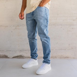 Custom Men 100% Cotton <b>Denim</b> <b>Material</b> Custom Made Baggy Pants Manufacturer Streetwear Men's Wide Leg Jeans Jean Large - Product Image 2
