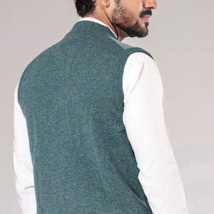 Suéteres de Punto con Cierre para Hombre a Precio de Mayoreo, Suéteres de Punto sin Mangas con Cierre para Hombre con Logotipo Impreso Personalizado - Product Image 5