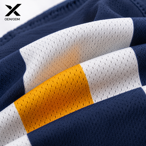 Customized Navy Blue Gold Performance Hockey <b>PVC</b> Compression Base Layer <b>Pants</b> Adjustable Waist Belt Integrated Moisture-Wicking - Product Image 5