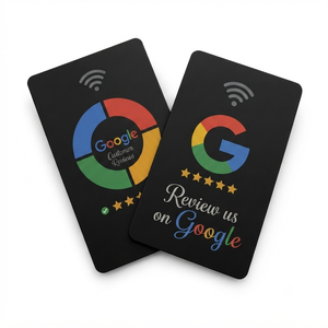 Carte NFC Google Review avec design étoilé pour la collecte de commentaires d'entreprise - Product Image 4