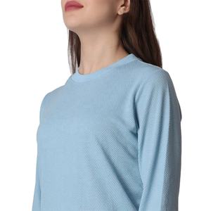 Wholesale Trendy Design Custom Silk Screen Printing <b>T</b>-<b>shirt</b> Custom <b>Long</b> Sleeve Round Neck Skin Friendly Cotton <b>Women's</b> Tee <b>Shirt</b> - Product Image 3