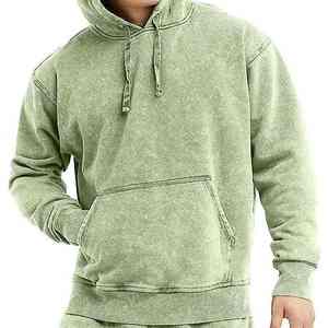 Última Llegada: Sudaderas con Capucha para Hombre, Estilo Lavado Ácido, Moda Urbana Otoñal, 100% Algodón, Precio al por Mayor con Servicio OEM, Estampadas - Product Image 1