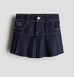 กระโปรงยีนส์จีบแฟชั่นใหม่สำหรับเด็กผู้หญิง ปรับแต่งได้ ผ้าฝ้ายลำลองใส่สบายสำหรับฤดูร้อน คุณภาพสูง - Product Image 3