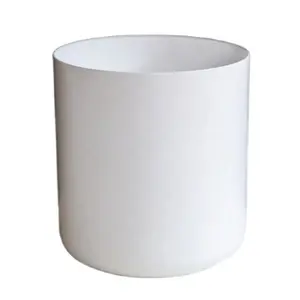 White Powder Coated Iron Container Candle Container For Soy Wax to Manufacture Candles flat bottom supplier india