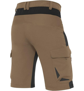 Shorts décontractés pour hommes en molleton 100 % coton, coupe classique, taille haute élastique, anti-plis, multi-poches, couleur personnalisée brodée - Product Image 2