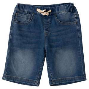 Bermudas de Mezclilla para Hombre, Cintura Alta, Elásticas, de Algodón, Estilo Casual, Acabado Lavado, con Bolsillos - Product Image 4