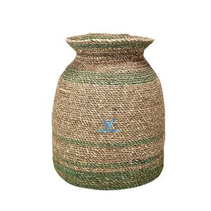 Jarrón de Jacinto de Agua y Pasto Marino Tejido a Mano, Venta al por Mayor, Proveedor OEM ODM - Product Image 3