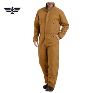 Custom Insulated <b>Waterproof</b> Hi Visibility <b>Work</b> Coverall Unisex Heavy Duty Nylon Winter Industrial Utility Boiler Suit - Product Image 1