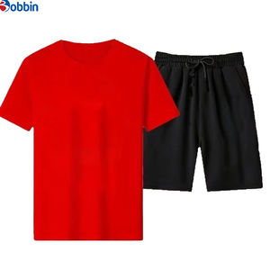 Conjunto Cómodo Unisex, Conjunto Corto con Estampado de Dibujos Animados para Hombre, Nueva Colección de Verano, Conjunto Deportivo Personalizado para Hombre, Transpirable - Product Image 1