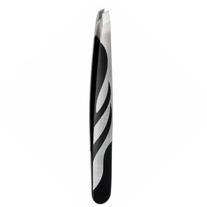 Pince à épiler pour sourcils à pointe fine en acier inoxydable, design moderne, outil de toilettage de précision durable - Product Image 1